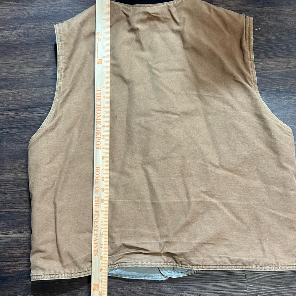 Bulwark Protective Work Vest Brown Canvas Snap Lined Flame Resistant Sz.XL RG. - Picture 3 of 9